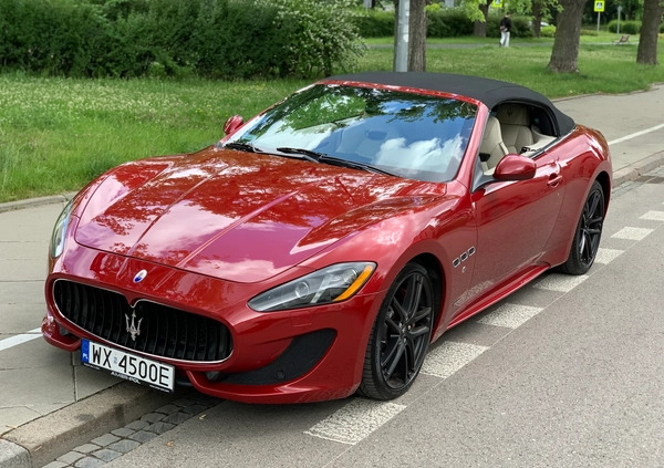 Maserati GranCabrio cena 299000 przebieg: 40700, rok produkcji 2015 z Warszawa małe 562